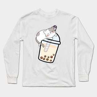 Boba Cat! Long Sleeve T-Shirt